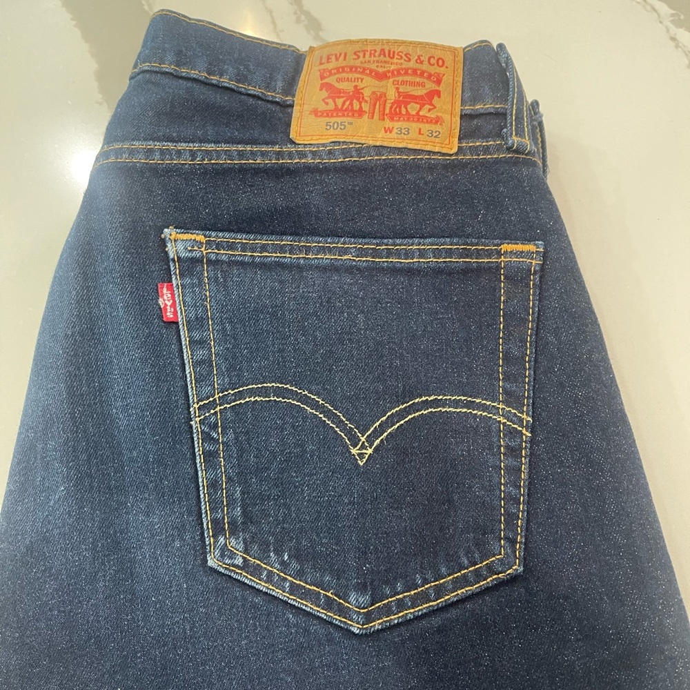 Levi's 505 Straight Fit Jeans 33x32 - perfect condition